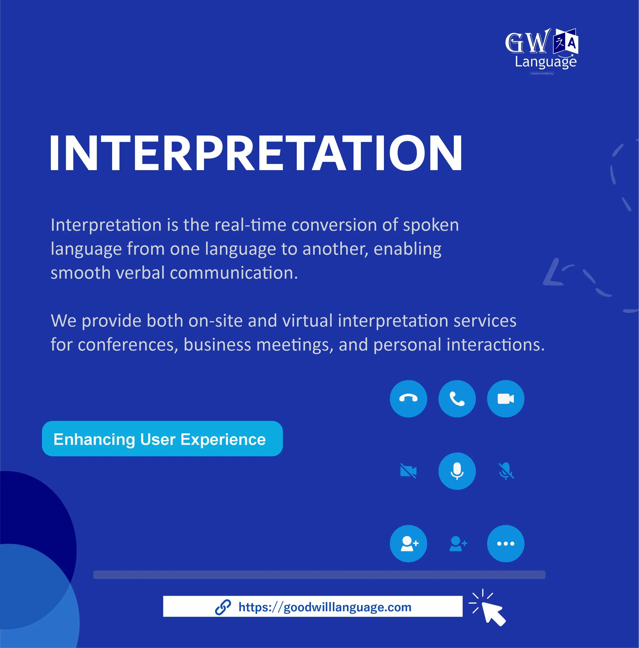 Interpretation services — converting spoken language between languages